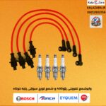 پک طلایی وایرشمع تقویتی پژو405 با موتور1800 و شمع تورچ سوزنی پایه کوتاه