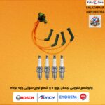 پک طلایی وایرشمع تقویتی نیسان یورو 4 و شمع تورچ سوزنی پایه کوتاه