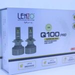 هدلایت لنزو مدل Q100 PRO پایه H7 با شدت نور ۹۰۰۰ لومن